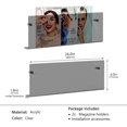 thumbnail image 2 of JOTNGDJBN 2-Pack Acrylic Magazine Holder - 24 Inch Clear Wall Mounted Floating Bookshelf for Brochures, Records & Books, Modern Storage Rack for Office, Living Room, Waiting Room (Black, 24 Inch), 2 of 6