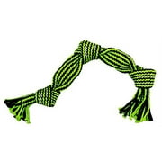 Jolly Pets Knot-N-Chew 3 Knot Squeaker Green/Black Large/x Large, JTJP043