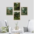 thumbnail image 3 of PixonSign Tropical Jungle Wildlife Scenes Wall Art Prints, Set of 4 Rustic Village Landscape Paintings, Minimalism Wall Décor, Adhesive Canvas Poster for Home Decor - 11"x14", 3 of 5