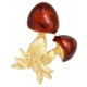 thumbnail image 4 of Pernos de Broche de Seta de Aleación Ambiental de Rojo de Moda para Mujer Sunnimix Broche de hongo rojo oscuro, 4 of 8