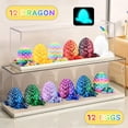 thumbnail image 2 of 12 huevos de dragón de cristal impresos en 3D de Toy Impossmaker con dragón, 2 of 8