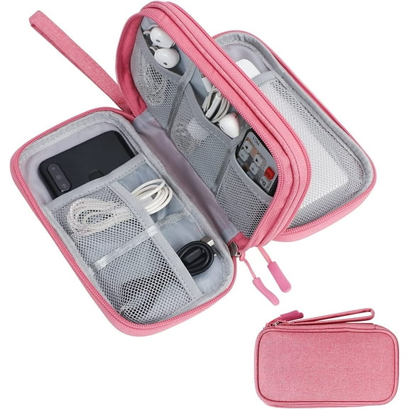 Travel Cable Organizer Electronics Accessories Cases Waterproof All-in-One Storage Bag for Cable Charger SD Card Business Travel Gadget Bag