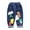 #01Blue, variant on Toddler Baby Girls Fashion Unisex Cartoon Elastic Waist Denim Pants Cute Graphic Wide Leg Jeans Trousers with Pockets