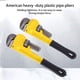 thumbnail image 3 of Scienceny Llave inglesa Llaves de plomería Pinzas para tubos Alicates de sujeción Universal Ajustable Alto rendimiento Llave de aplicación amplia Herramientas y ferretería Amarillo 8 pulgadas Scienceny TO012029-01, 3 of 6