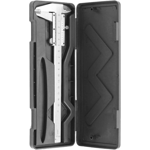 Calibrador a vernier de metal de acero al carbono de alta precisión, calibrador a vernier profesional para medición de precisión en exteriores/interiores/profundidad, herramienta de medición de calib TUNC Sencillez