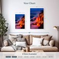 thumbnail image 3 of Elephant Stock Kilauea Lava Falls Wall Art - Vertical Multi Panel Canvas - Living Room Wall Decor - Nature Multi Panel - Blue And Orange Decor - 14" x 23", 3 of 4
