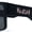 Matte Black - Silver Logo, variant on Brush Kush Graffiti Logo Rectangle Sport Horn Rim Plastic Sunglasses Shiny Black Silver Logo