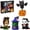 B, variant on Horror Figure Building Set, 189 Pieces Halloween Model Kit - Owl Mage, Wicked Witch, Dracula & Jack-O'-Lantern Bat Toys for Decor Display, Scream Gifts for Adults Teens