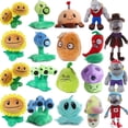 thumbnail image 2 of Plants vs Zombies Stuffed Toys Sunflower PeaShooter Gargantuar Newspaper Zombie Plush Doll Kids Toys Birthday Gifts For Children, 2 of 5