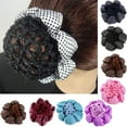 thumbnail image 2 of HEVIRGO Filet à Cheveux Pois Tissu Extensible Femmes Snood pour Danseur, 2 of 10