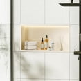 thumbnail image 4 of XIANERS Shower Niche No Tile Needed 27.5 X 11 X 5inch Recessed Wall Niche with Non-dimmable LED Light Sleek Bathroom Shelf Recessed Wall Niche Stainless Niche for Storage lovely, 4 of 9