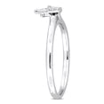 thumbnail image 2 of Miabella Created White Sapphire Cluster Crown Ring in Sterling Silver, 2 of 5