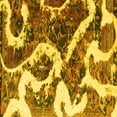 thumbnail image 1 of Ahgly Company Machine Washable Indoor Square Oriental Yellow Modern Area Rugs, 4' Square, 1 of 4