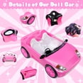 thumbnail image 6 of ZITA ELEMENT 78 Pcs 11.5 Inch Doll Pink Convertible Car Playset, Dress up for Kids Including 11.5 in Girl Doll, Toy Car, 1 Fancy Dress, 3 Regular Dress, 1 Fashion Dress, 71 Accessories, 6 of 7