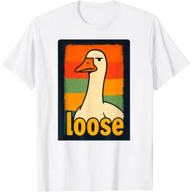 Camiseta de humor retro con texto en inglés "Goose"