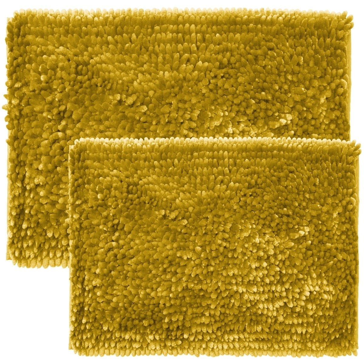 Sweet Home Collection 2 Piece Butter Chenille Bath Rug Set Walmart Com Walmart Com