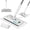 White(11"*4.5"), variant on Microfiber Dust Mop,Double-Sided Flat Mops for Hardwood Floors with 4  Mop Pads, Floor Mops with Stainless Steel Handle and Extension, Cleaner for Hardwood, Vinyl, Laminate, Tile