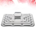 thumbnail image 2 of 1 mesa de cerveza inflable portátil con 28 agujeros para tazas, fila flotante, agua, bebida, cubo de hielo, cama flotante, mesa inflable de agua para fiesta de agua, blanco, 2 of 5