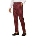 thumbnail image 5 of INSPIRE CHIC Houndstooth Dress Pants for Men's Big and Tall Plaid Trousers, 5 of 5