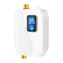 Electric Tankless Water Heater 3.0KW 110V Instant Hot On Demand Residential Electric Water Heater for Kitchen rv Whole House Shower Sink Small