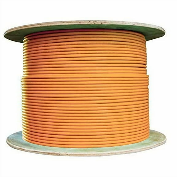 500ft Armored 6 Strand Indoor Fiber Optic Cable, OM1 62.5/125 Multimode, Corning InfiniCor, Riser Rated, Orange