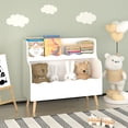 thumbnail image 4 of Kids Bedroom Furniture Kids Bookcaes, Children Book Organizer, toy Storage Cabinet Organizer, White,Baby Cribs, 4 of 21