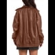 thumbnail image 3 of Chaqueta de Sintético para Mujer, Abrigos de Motociclista Extragrandes, Moda Otoño 2025, Ropa de Invierno Camello L, 3 of 7