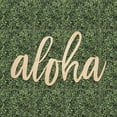 thumbnail image 2 of Koyal Wholesale Aloha Bar Sign, Scripted Laser Cut Wood Sign for Tropical Bar Table, Hawaiian Luau, Bridal Shower, 2 of 3