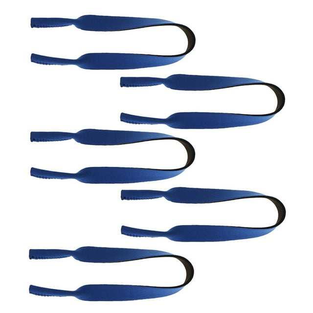 5x Chaîne Ajustable Sport Lunettes de Soleil Cordons Porte-Lunettes Néoprène Non - Sangle de Cou Bleu