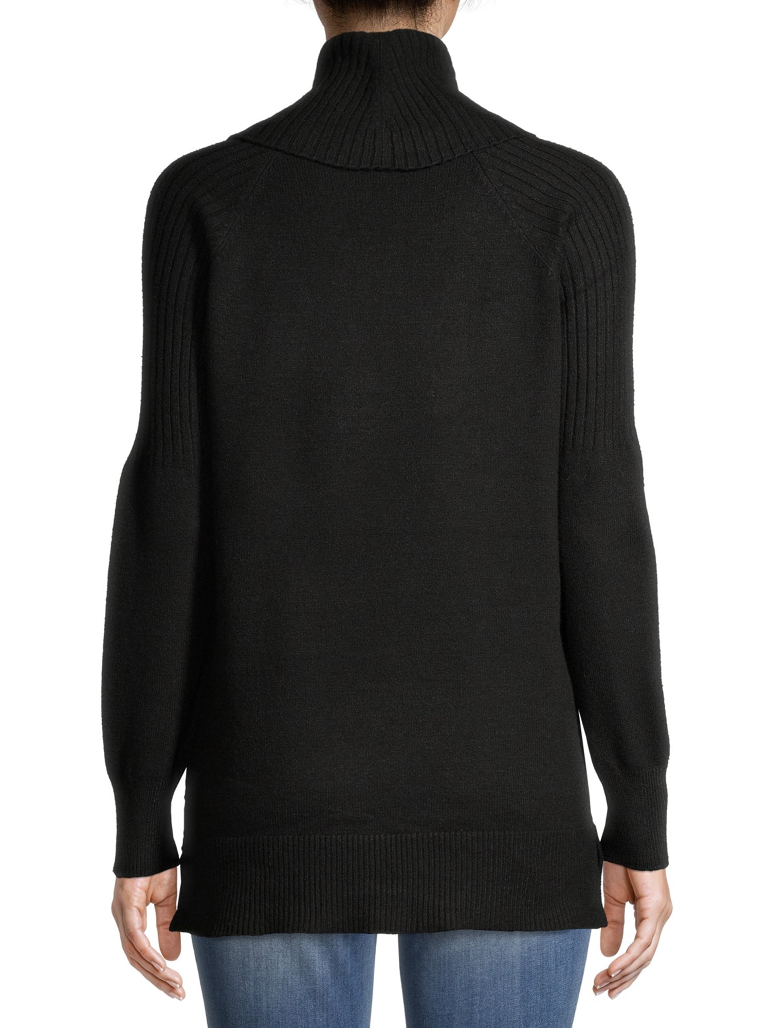 Time and Tru Women's Cowl Neck Tunic Sweater