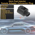 thumbnail image 2 of 2 juegos de conector de enchufe hembra de 2 pines para claxon e inyector de combustible para Volkswagen Golf, conector de terminal, número 4D0971992, 2 of 7