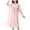 Pink, variant on Cethrio Girls Cotton Nightgowns, Short Sleeve Summer Comfy Ruffled Sleep Dresses Pink Size 4-17T