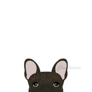 Frenchie Sticker | Frenchiestore | Brown Brindle French Bulldog Car Decal