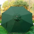 thumbnail image 3 of Parasol de Patio Extérieur 9 Pi (2,7 m), Parasol de Table Extérieur, Parasol de Cour, Parasol de Marché avec 8 Nervures Robustes, Inclinaison à Bouton-Poussoir et Manivelle, 3 of 5