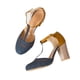 thumbnail image 4 of Zapatos de tacón grueso con hebilla hueca para mujer, sandalias de bomba a juego de colores Wmkox8yii  shjk4030, 4 of 7