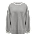 thumbnail image 4 of UJNDER Relaxed Fit Cozy Pullover Sweater for Casual Comfort and Effortless Style for Everyday Wear and Lounging Versatile Wardrobe with Soft Knit Design for All Seasons Grey XL, 4 of 4