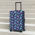 thumbnail image 6 of Rateoe Skull flower tie dye Printed Luggage Cover, Suitcase Protector Fits 18-32 Inch Luggage-X-Large, 6 of 7