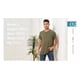 thumbnail image 5 of Playera Henley Casual Para Hombre Manga Corta Con Bolsillos, 5 of 5