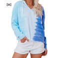 thumbnail image 1 of Sonducket Dyeing Gradient Hoodie Suéter con capucha Mujer Suelta Sudadera de manga larga Top Prendas para la parte del cuerpo Azul METRO Sonducket AP000138-07B, 1 of 1