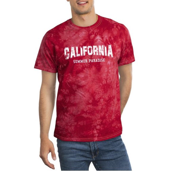 California Summer Paradise Tie Dye Crystal Men -Image by Shutterstock, Male XX-Large