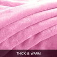 thumbnail image 4 of Homieway Large Pink Bed Blankets,Soft Twin Size Blanket for Sofa Couch, All Season Lightweight Microfiber Fluffy Flannel Fleece Throw Blanket,60" x 80", 4 of 7