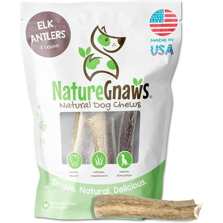 UPC: 0855357007352 | Nature Gnaws Elk Antlers 5-8 (3 count) Dog Treats