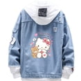 thumbnail image 1 of Chaqueta vaquera de estilo casual con estampado de helado de Hello Kitty, 1 of 6