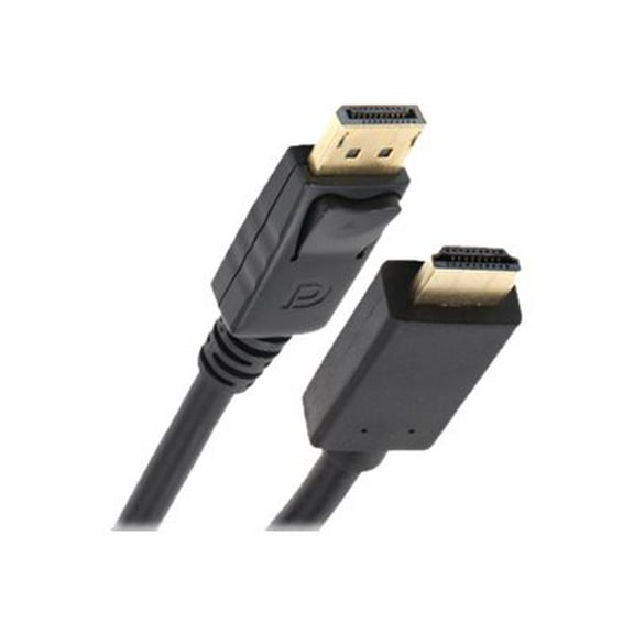 Nippon Labs DP-HDMI-3 3 ft. DisplayPort to HDMI Converter Cable Supporting VR / 3D / 4K, Black - DP to HDMI Adapter - (M/M)