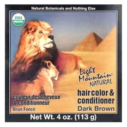 Light Mountain Natural Hair Color and Conditioner Dark Brown