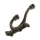 thumbnail image 1 of Colgador de ropa doble industrial clásico de hierro Bronce Gloria Gancho del organizador de almacenamiento, 1 of 7