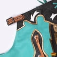 thumbnail image 3 of Hilason Pro Rodeo Bull Riding Chaps Genuine Leather Turquoise, 3 of 6