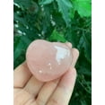 thumbnail image 3 of Rose Quartz Gemstone Hearts, Polished Rose Quartz Puffy Hearts, Rose Quartz Palm Stone, Rose Quartz Heart (1 Heart), 3 of 9