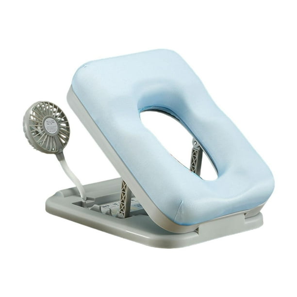 Almohada de papá con forma de , diseño hueco, suave, multifunción, portátil, para el cuello, reposacabezas, para oficina, casa, viajes Azul