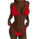 thumbnail image 1 of Cómodo Bikini sin espalda de color sólido para mujer Traje de baño de dos piezas Traje de baño Conjunto de ropa de playa OAVQHLG3B Store  lin121212, 1 of 4